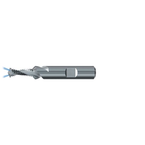 Picture of EMUGE GF432201.5047 Carbide Thread Mill 1/2" x 20.00TPI 0.437 Cutter Diameter 1.005 LOC 3.503 OAL 2 Flute Carbide