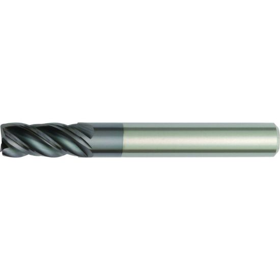 Picture of HANITA/WIDIA 477808003MT DIA 8MM SH 0.3150 LOC 0.6299 OAL 2.4803 End Mill Standard Flute Variable Helix Carbide AlTiN Single End Corner Radius 0.0079 0.20MM VariMill I