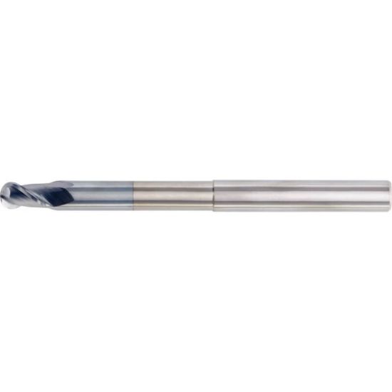 Picture of HANITA/WIDIA 4AN119007 DIA 3/4 SH 0.7500 LOC 1.00 OAL 5.00 End Mill Standard Flute High Helix Carbide Uncoated Single End Ball Nose WIDIA Series Mills