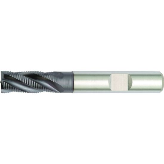 Picture of HANITA/WIDIA 6N0608004LW DIA 8MM SH 0.3937 LOC 0.7480 OAL 2.7165 End Mill Powder Metal TiAlN Single End 45.0° Chamfer WIDIA Series Mills