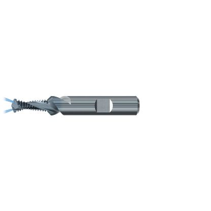 Picture of EMUGE GF432206.0229 Carbide Thread Mill M6 x 0.75MM 0.198 Cutter Diameter 0.475 LOC 2.440 OAL 2 Flute Carbide TICN