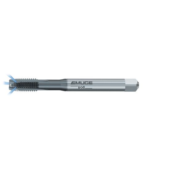 Picture of EMUGE BU089300.5045 Tap 3/8-24.00TPI Plug NF/UNF/UNEF DINSI 4P-5P Coolant Carbide HSSE TiCN
