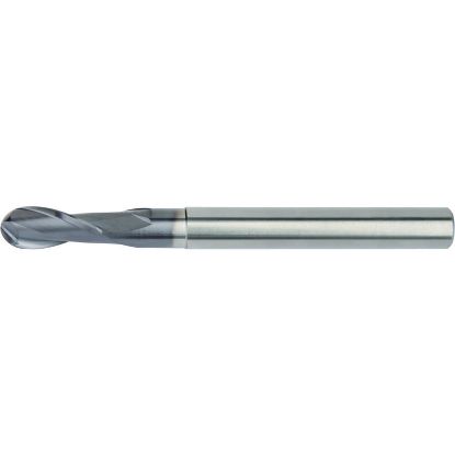 Picture of HANITA/WIDIA 400110004T DIA 10MM SH 0.3937 LOC 0.8661 OAL 3.9370 End Mill Standard Flute High Helix Carbide AlTiN Single End Ball Nose WIDIA Series Mills