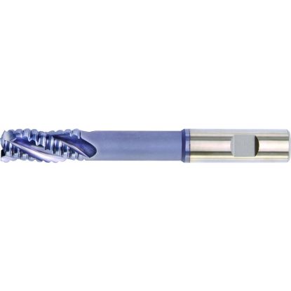 Picture of HANITA/WIDIA TC6ANR13005 DIA 1/2 SH 2.00 LOC 1.2500 OAL 4.00 End Mill Powder Metal TiCN Single End 45.0° Chamfer WIDIA Series Mills
