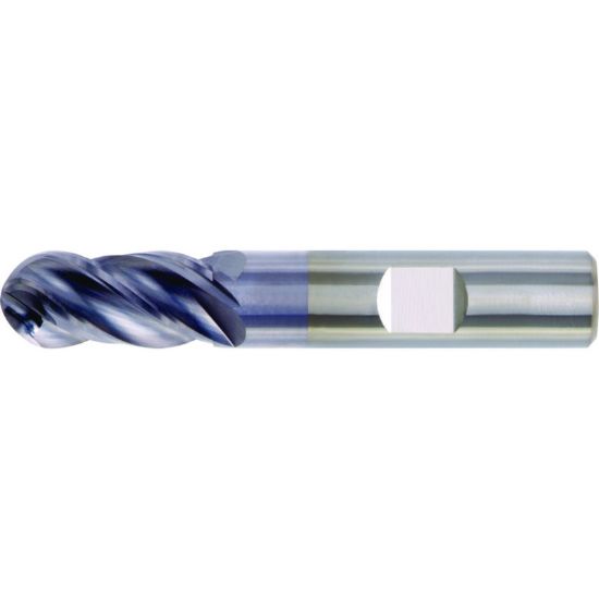 Picture of HANITA/WIDIA TF4V0019007 DIA 3/4 SH 2.00 LOC 1.50 OAL 4.00 End Mill Standard Flute High Helix Carbide TiAlN Single End Ball Nose VariMill I