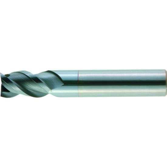 Picture of HANITA/WIDIA TR4C0313015A DIA 1/2 SH 0.50 LOC 1.2500 OAL 3.00 End Mill Standard Flute High Helix Carbide TiAlN Single End Corner Radius 0.0300 0.76MM WIDIA Series Mills