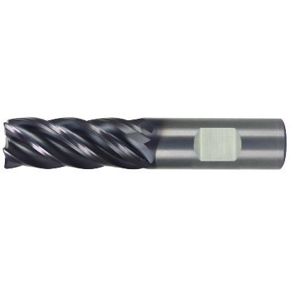 Picture of HANITA/WIDIA TM5V0S13015S DIA 1/2 SH 0.50 LOC 1.2500 OAL 3.00 End Mill Standard Flute High Helix Carbide AlTiN Single End Square Sharp VariMill II