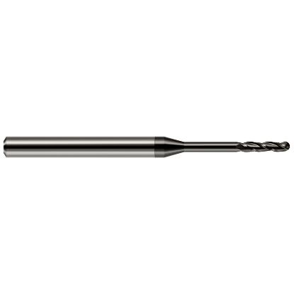 Picture of HARVEY Tool 10312 DIA 4.75MM LOC 1.1250 OAL 3.00 End Mill Standard Flute Standard Helix Carbide Diamond Single End Ball Nose