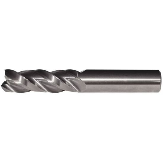 Picture of HANITA/WIDIA 5A0325008B DIA 1 SH 1.00 LOC 1.50 OAL 4.00 End Mill Standard Flute High Helix Carbide Uncoated Single End Corner Radius 0.0300 0.76MM AluSurf