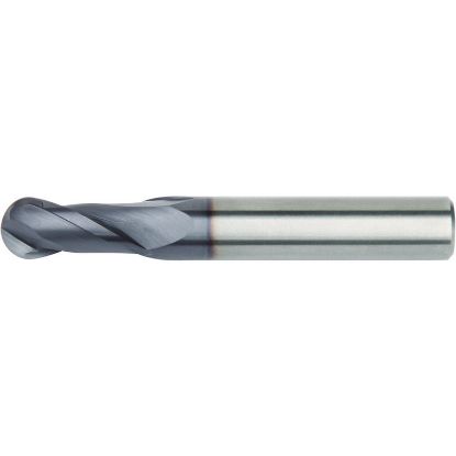 Picture of HANITA/WIDIA 28381400T022 DIA 14MM SH 0.5512 LOC 0.8661 OAL 3.2677 End Mill Standard Flute High Helix Carbide TiAlN Single End Ball Nose WIDIA Series Mills