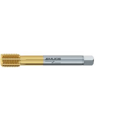Picture of EMUGE CU39Z700.5048 Tap 9/16-18.00TPI Bottoming NF/UNF/UNEF DINSI 1.5P-2.0P Carbide HSSE-Powder Metal TiN