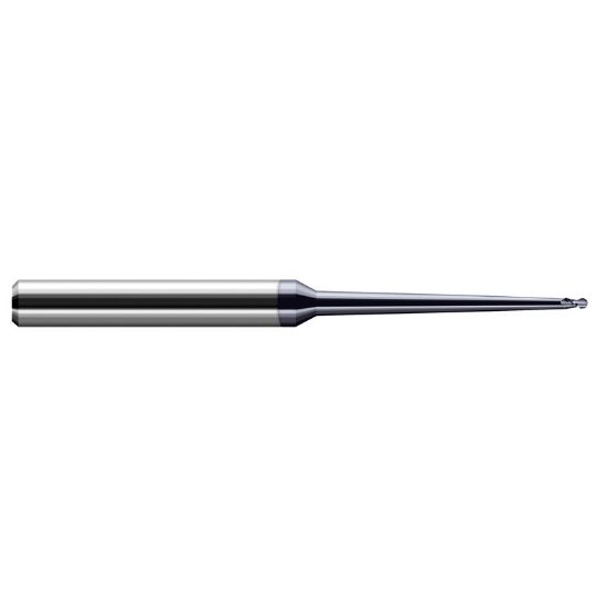 Picture of HARVEY Tool 18920-C6 .312 BALL x 2.0 RCH CLEAR 2FL AlTiN Nano End Mill Standard Flute Standard Helix Carbide Diamond Single End Ball Nose