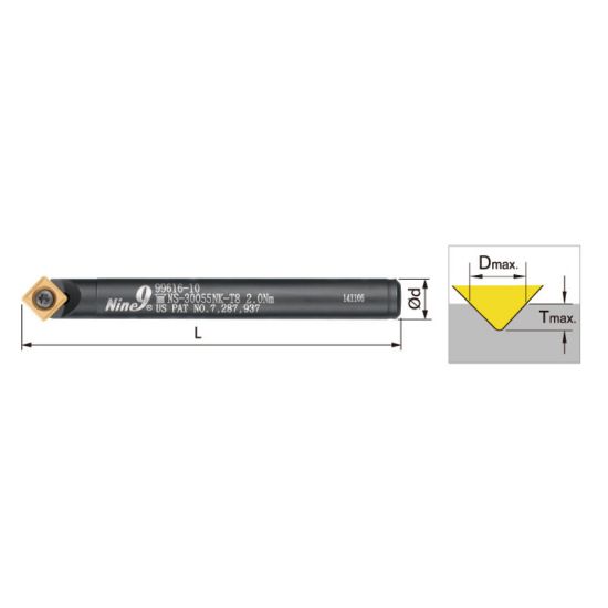Picture of NINE 99616-10-M6 Indexable Drill Thread On Screw M06 0.3940 10.01MM Cutter Dia