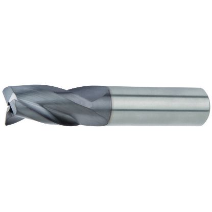 Picture of HANITA/WIDIA 40031600T032 DIA 16MM SH 0.6299 LOC 1.2598 OAL 3.5039 End Mill Standard Flute High Helix Carbide TiAlN Single End 45.0° Chamfer WIDIA Series Mills