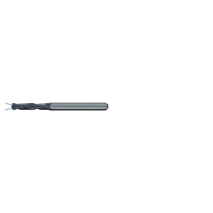 Picture of EMUGE TE213324.0280 Carbide Drill Coolant Thru Carbide 140° 0.110 Diameter 0.157 Shank 5.157 OAL 3.110 Flute 2 Flute TiAlN