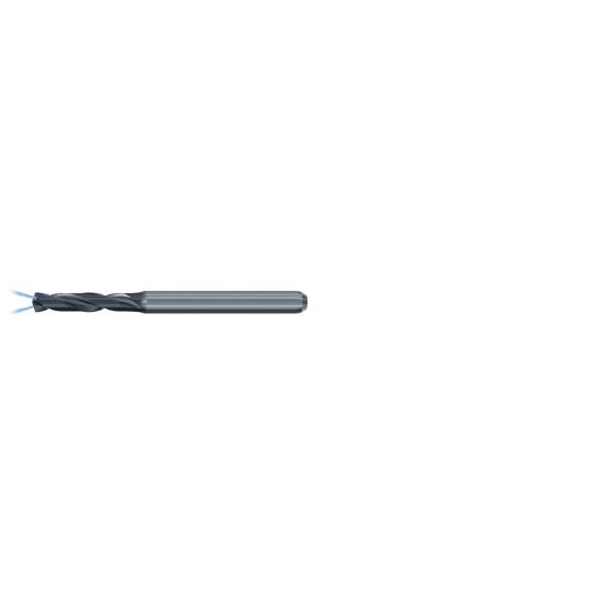 Picture of EMUGE TE213324.0280 Carbide Drill Coolant Thru Carbide 140° 0.110 Diameter 0.157 Shank 5.157 OAL 3.110 Flute 2 Flute TiAlN