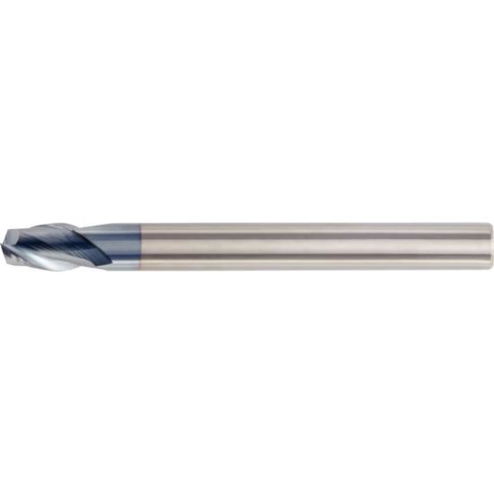 Picture of HANITA/WIDIA 4AP205000 DIA 3/16 SH 0.1875 LOC 0.2500 OAL 3.00 End Mill Standard Flute High Helix Carbide Uncoated Single End Square Sharp WIDIA Series Mills
