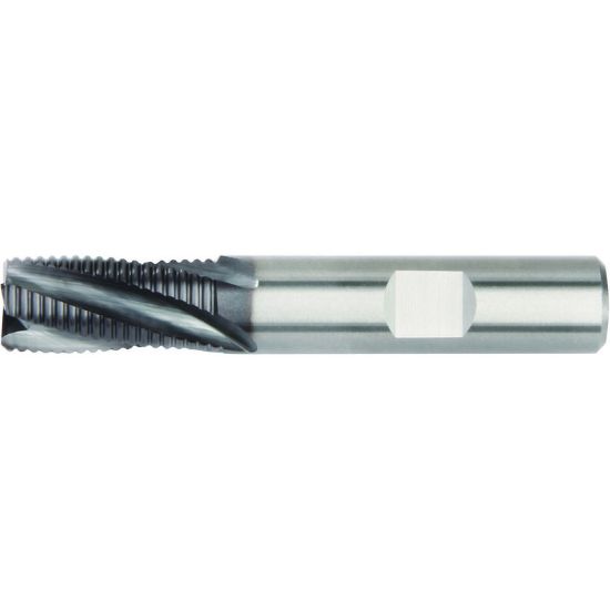 Picture of HANITA/WIDIA 4S0R07002NT DIA 1/4 SH 0.2500 LOC 0.7500 OAL 2.50 End Mill Carbide AlTiN Single End 45.0° Chamfer WIDIA Series Mills