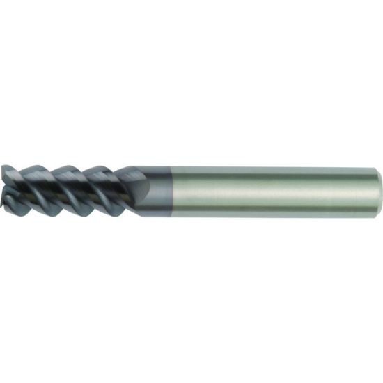 Picture of HANITA/WIDIA 460308003RT DIA 8MM SH 0.3150 LOC 0.7480 OAL 2.4803 End Mill Standard Flute High Helix Carbide TiAlN Single End Square Sharp WIDIA Series Mills