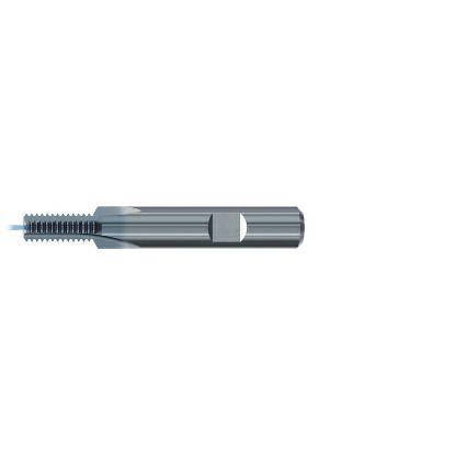 Picture of EMUGE GF333106.1050 Carbide Thread Mill M5 x 0.80MM 0.157 Cutter Diameter 0.421 LOC 2.165 OAL 3 Flute Carbide TICN