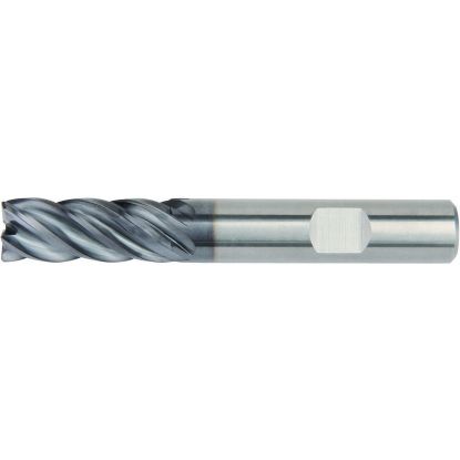 Picture of HANITA/WIDIA 577C10014T DIA 10MM SH 0.3937 LOC 0.8661 OAL 2.8346 End Mill Standard Flute High Helix Carbide AlTiN Single End Square Sharp VariMill II