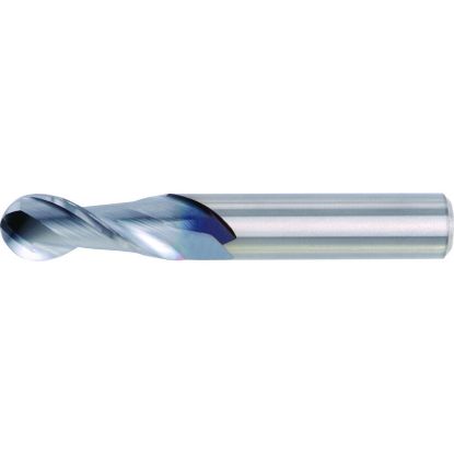 Picture of HANITA/WIDIA 4A0113005 DIA 1/2 SH 0.50 LOC 1.00 OAL 3.00 End Mill Standard Flute High Helix Carbide Uncoated Single End Ball Nose WIDIA Series Mills