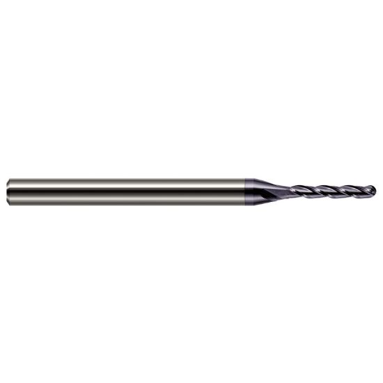 Picture of HARVEY Tool 12632-C3 DIA 1/2 LOC 2.00 OAL 4.00 End Mill Standard Flute Standard Helix Carbide AlTiN Single End Ball Nose