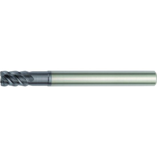Picture of HANITA/WIDIA 75N510024LT DIA 10MM SH 0.3937 LOC 0.5906 OAL 3.9370 End Mill Standard Flute High Helix Carbide TiAlN Single End Corner Radius 0.0197 0.50MM Vision Plus