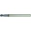 Picture of HANITA/WIDIA 70N103002RT DIA 3MM SH 0.2362 LOC 0.1181 OAL 2.9921 End Mill Standard Flute High Helix Carbide TiAlN Single End Ball Nose Vision Plus