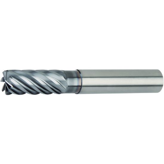 Picture of HANITA/WIDIA 77NE20007T DIA 20MM SH 0.7874 LOC 1.4961 OAL 4.5276 End Mill Standard Flute High Helix Carbide AlTiN Single End 45.0° Chamfer VariMill III