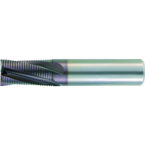 Picture of HANITA/WIDIA TC4S0R08003 DIA 5/16 SH 0.3125 LOC 0.8125 OAL 2.50 End Mill Carbide TiCN Single End 45.0° Chamfer WIDIA Series Mills