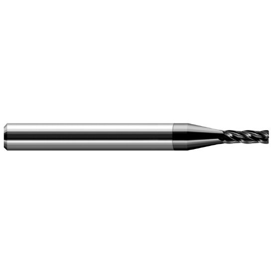 Picture of HARVEY Tool 27295-C4 .095 D x .010 R CRAD EM, 4 FL DIAMOND End Mill Standard Flute Standard Helix Carbide Diamond Single End Corner Radius 0.0100 0.25MM