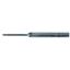 Picture of HANITA/WIDIA 7N2100501RT DIA 0.50MM SH 0.0197 LOC 0.0394 OAL 2.480 End Mill Standard Flute High Helix Carbide TiAlN Single End Ball Nose Vision Plus