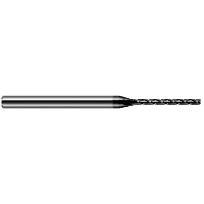 Picture of HARVEY Tool 12785-C4 DIA 0.085 LOC 0.7500 OAL 2.50 End Mill Standard Flute Standard Helix Carbide Diamond Single End Square Sharp
