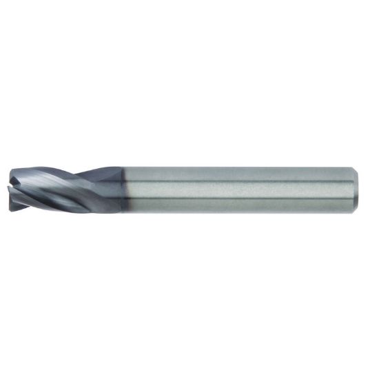 Picture of HANITA/WIDIA D0131400T022 DIA 14MM SH 0.5512 LOC 0.8661 OAL 3.2677 End Mill Standard Flute High Helix Carbide TiAlN Single End 45.0° Chamfer WIDIA Series Mills