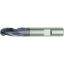 Picture of HANITA/WIDIA DC1910004LW DIA 10MM SH 0.3937 LOC 0.7480 OAL 2.8346 End Mill Standard Flute High Helix Carbide TiAlN Single End Ball Nose WIDIA Series Mills