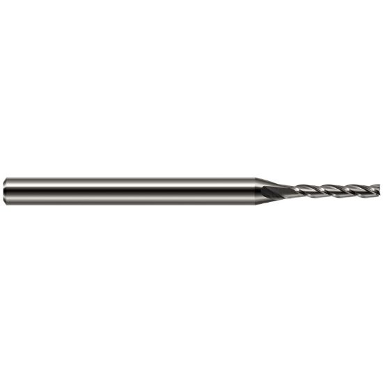 Picture of HARVEY Tool 31805 .005 DIA Carbide 5x Long Flute EM End Mill Standard Flute Standard Helix Carbide Uncoated Single End Square Sharp