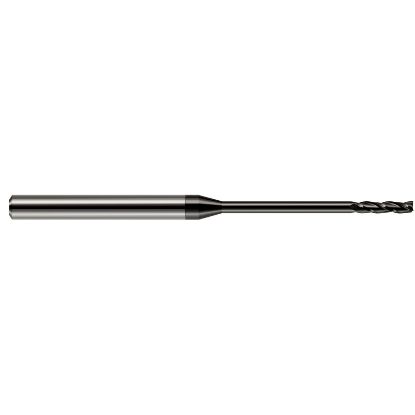 Picture of HARVEY Tool 10085 DIA 0.085 LOC 0.7500 OAL 2.50 End Mill Standard Flute Standard Helix Carbide Diamond Single End Square Sharp