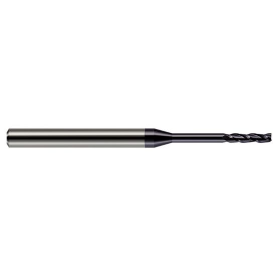 Picture of HARVEY Tool 13610-C3 DIA 0.25MM LOC 0.0500 OAL 2.50 End Mill Standard Flute Standard Helix Carbide AlTiN Single End Square Sharp