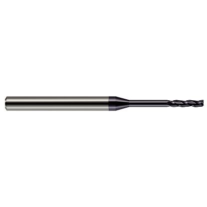 Picture of HARVEY Tool 13615-C3 DIA 0.015 LOC 0.0750 OAL 2.50 End Mill Standard Flute Standard Helix Carbide AlTiN Single End Square Sharp