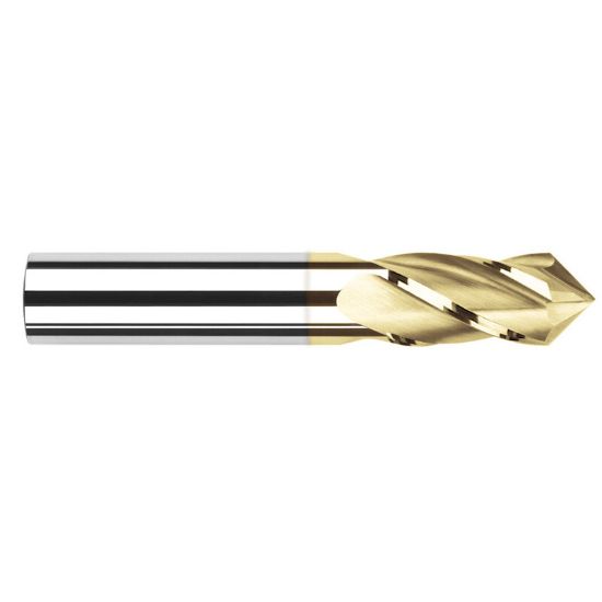 Picture of HARVEY Tool 15320-C1 5/16 DIA x 90 Carbide Drill /Mill, 4 FL TiNDrill /Mill Carbide AlTiN Single End Drill Point