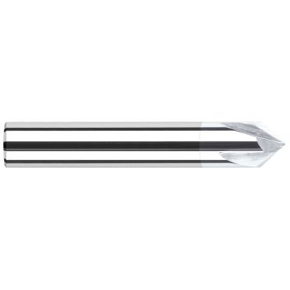 Picture of HARVEY Tool 18720-C8 1/8 DIA x 20 DEG Carbide Chamfer , TiB2 Chamfer Mill Carbide AlTiN Single End Cham Mill