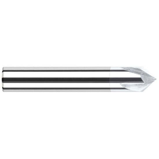 Picture of HARVEY Tool 18730-C8 1/8 DIA x 30 DEG Carbide Chamfer , TiB2 Chamfer Mill Carbide AlTiN Single End Cham Mill