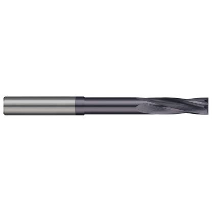 Picture of HARVEY Tool 25532-C3 .5000 D x 3.00 RCH Flat End AlTiN Counter Bore Carbide AlTiN Single End Square Sharp