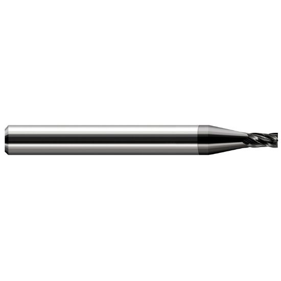 Picture of HARVEY Tool 50308-C4 .125 DIA Carbide Stub EM, 4 FL, DIAMOND End Mill Standard Flute Standard Helix Carbide Diamond Single End Square Sharp