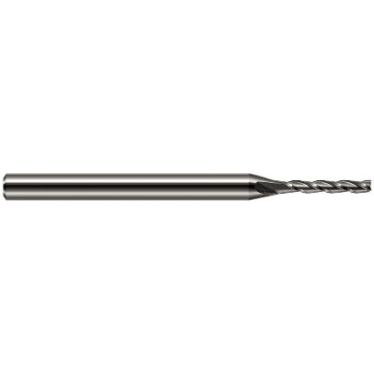 Picture of HARVEY Tool 31890 .090 DIA Carbide 5x Long Flute EM End Mill Standard Flute Standard Helix Carbide Uncoated Single End Square Sharp