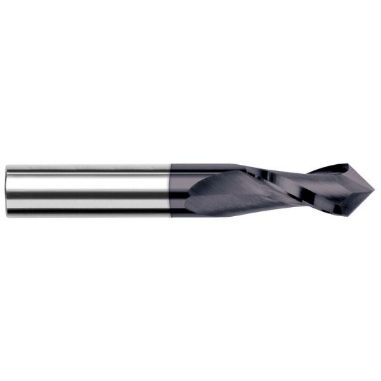 Picture of HARVEY Tool 46540-C3 5/8 D x 90 Carbide D/M, 2 FL, AlTiNDrill /Mill Carbide AlTiN Single End Drill Point