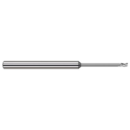 Picture of HARVEY Tool 35516 DIA 1/4 LOC 0.3750 OAL 6.00 End Mill Standard Flute Standard Helix Carbide Uncoated Single End Square Sharp