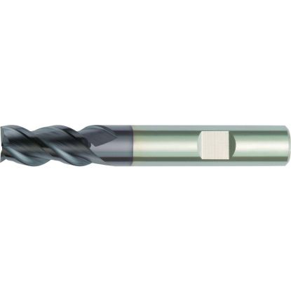 Picture of HANITA/WIDIA D503030C2W DIA 3MM SH 0.2362 LOC 0.1575 OAL 1.9685 End Mill Standard Flute High Helix Carbide TiAlN Single End 45.0° Chamfer WIDIA Series Mills