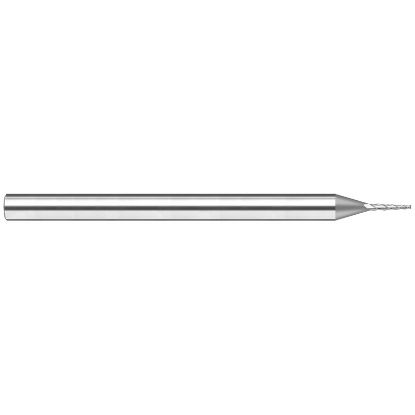 Picture of HARVEY Tool 41199 .125 D x 15 DEG Carbide TaperED EM End Mill Taper Flute Carbide Uncoated Single End Square Sharp